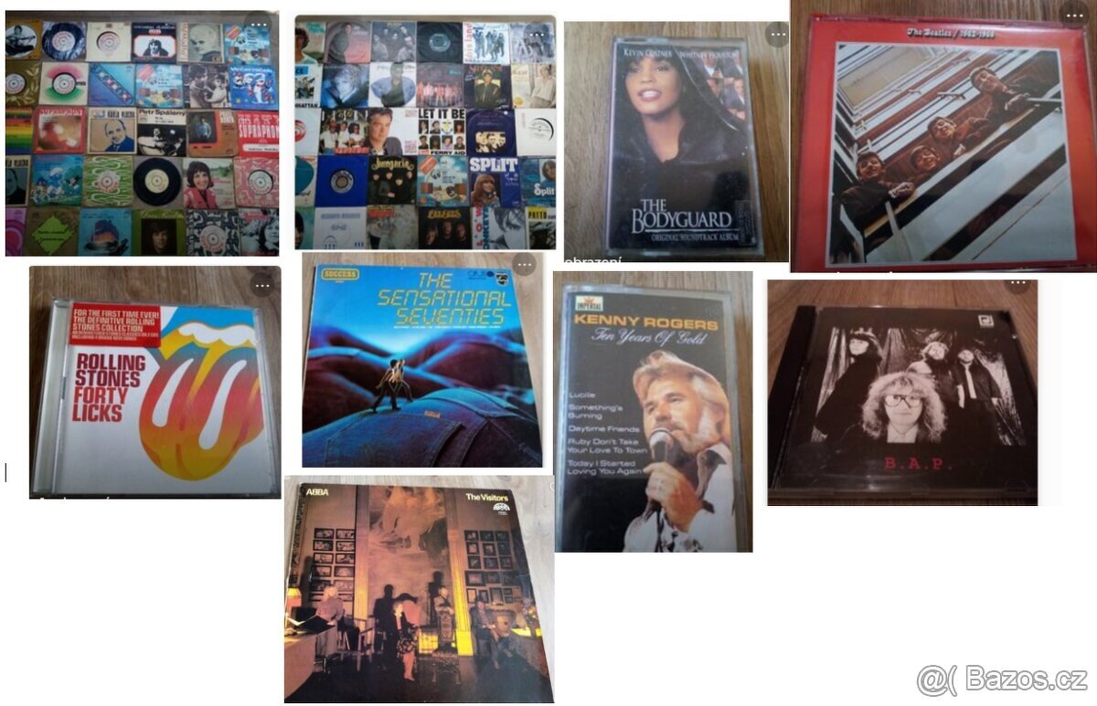 Velmi levné LP, CD, MC-cca 20-50 Kč/ks - 3