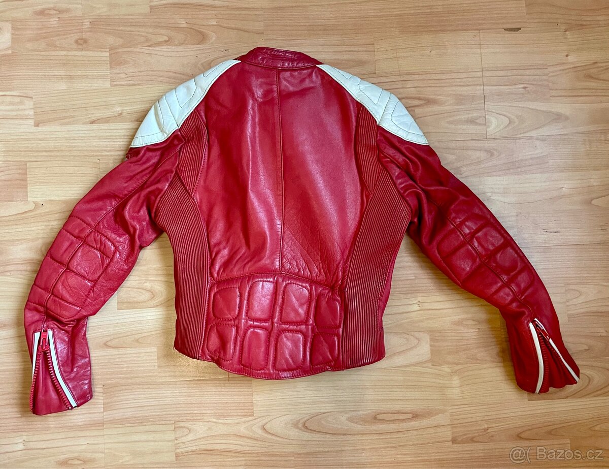 Kožená moto bunda . Velikost 38 - 3