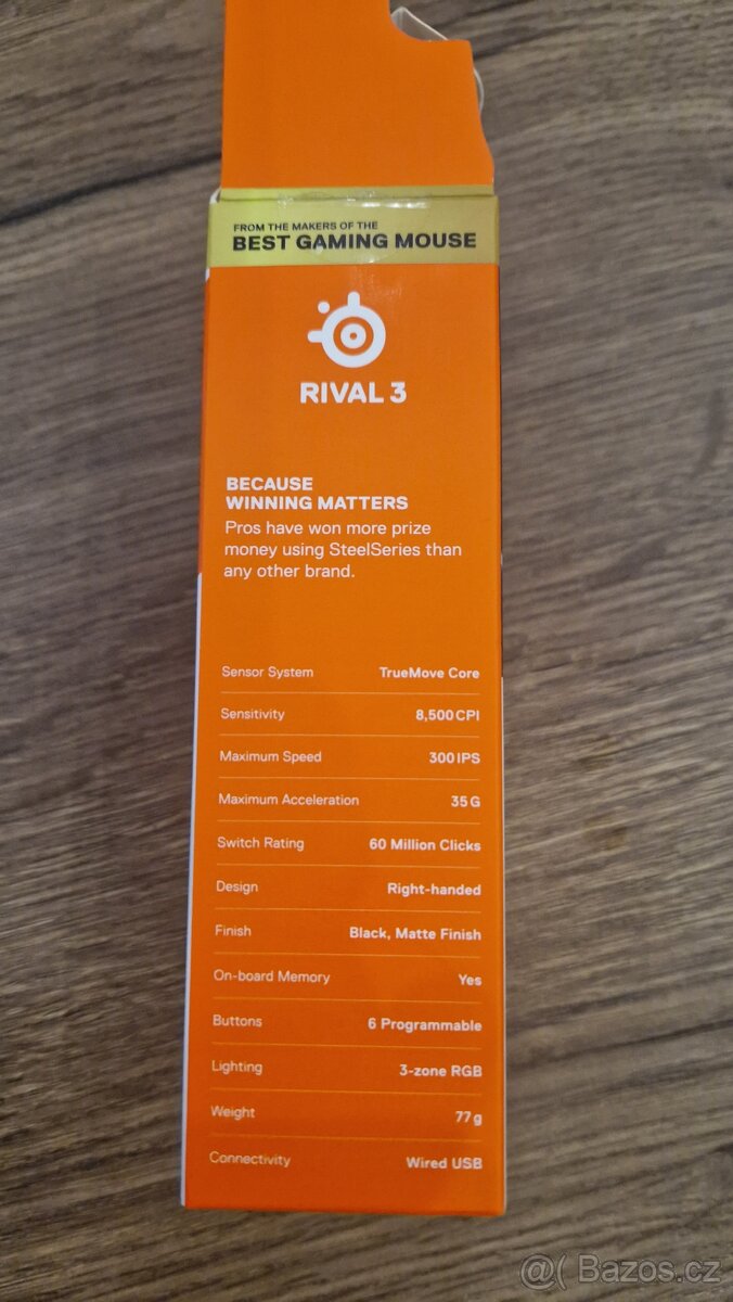 Herní myš SteelSeries Rival 3 - nová (orig. balení + záruka) - 3