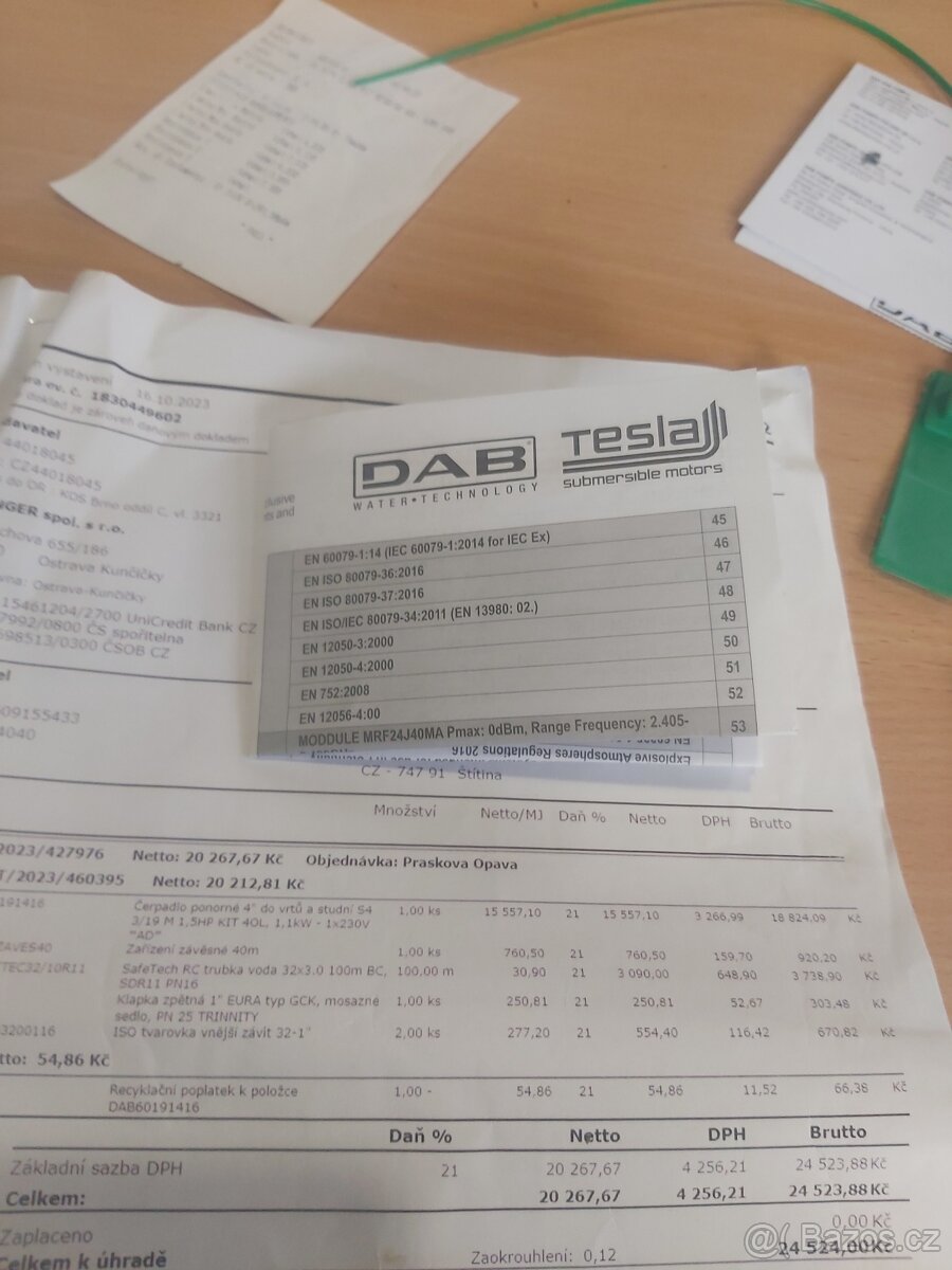 Dab Cerpadlo do 60m - 3