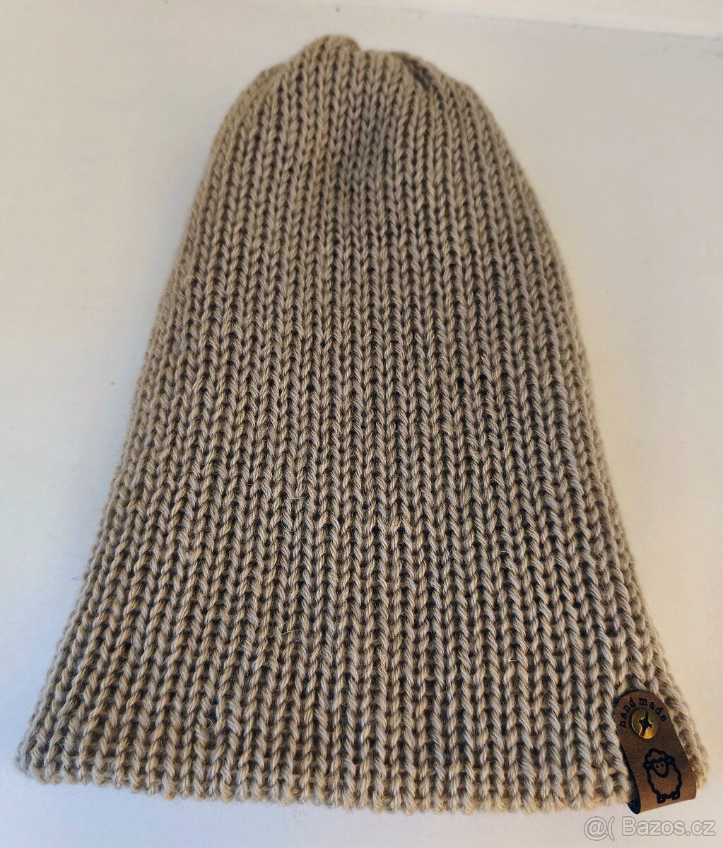 Čepice zimní - Unisex, velikost Uni, Ruční výroba - 3