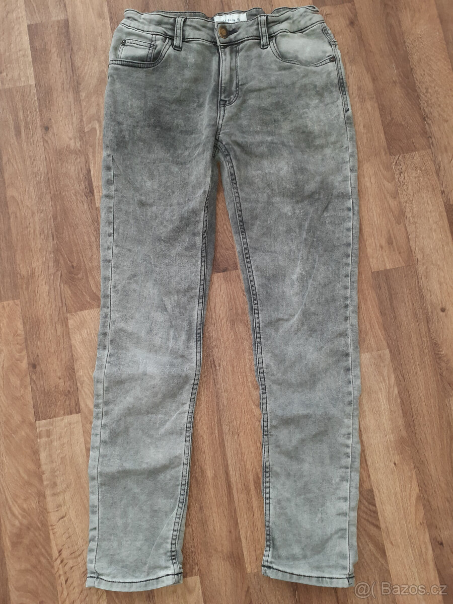 2x džíny, kalhoty vel. 158 - super stav - 3