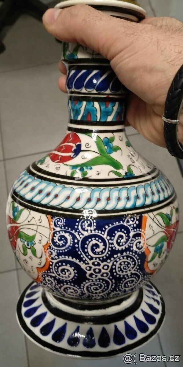 STAROŽITNÁ VELKÁ KRÁSNÁ VODNÍ DÝMKA Z ROKU 1950 👍👍👍 - 3