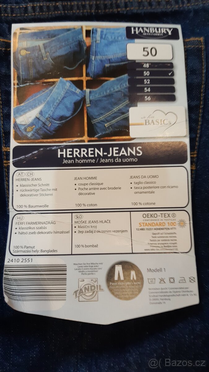 Nové pánské rifle vel.50 - 3