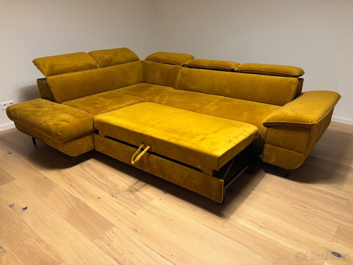 Sedací souprava NORTON II – levá, žlutá - 3