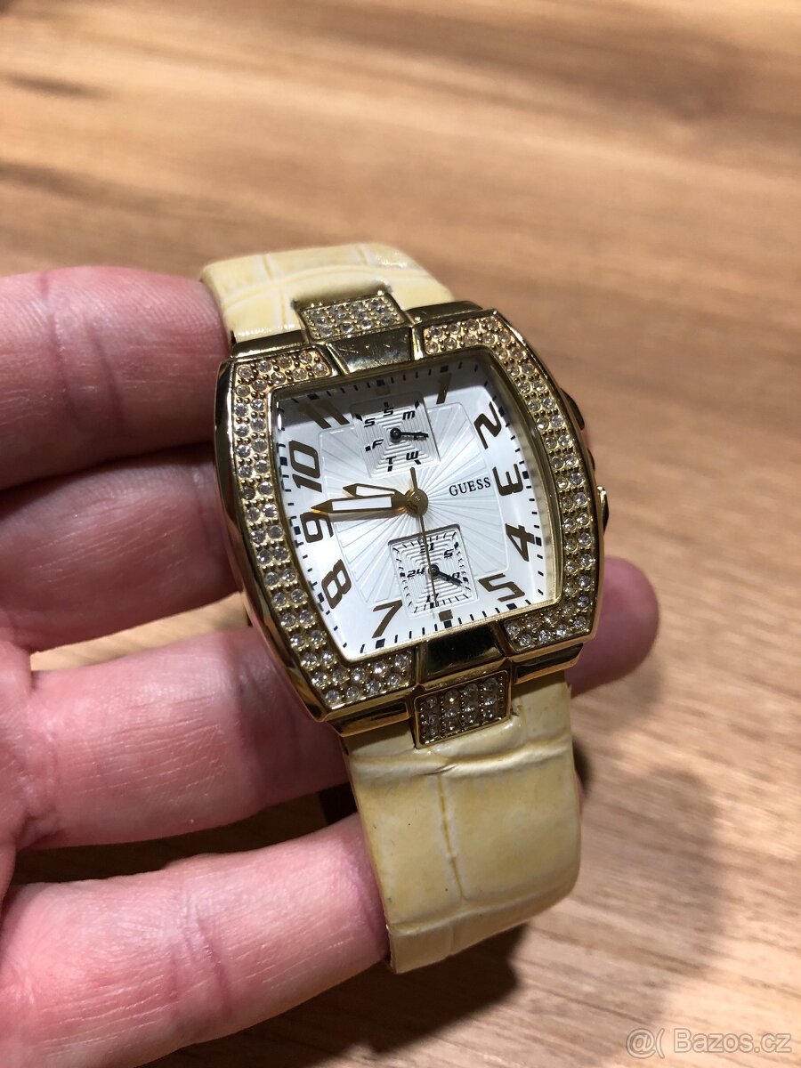 Dámské hodinky Guess zlaté - W14525L1 - nová baterie - 3