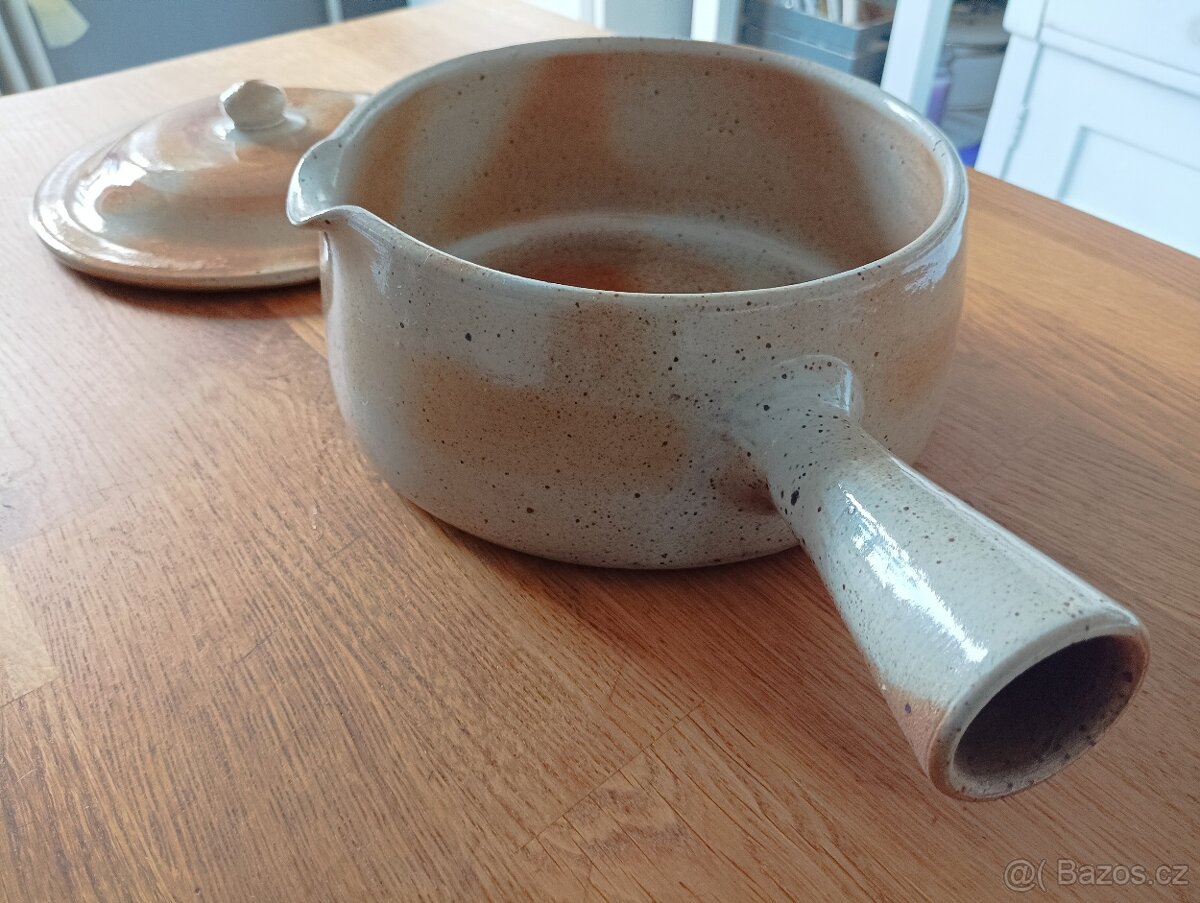 KAMENINOVÝ HRNEC RAMEKIN GRES DU MARAIS FRANCE - 3