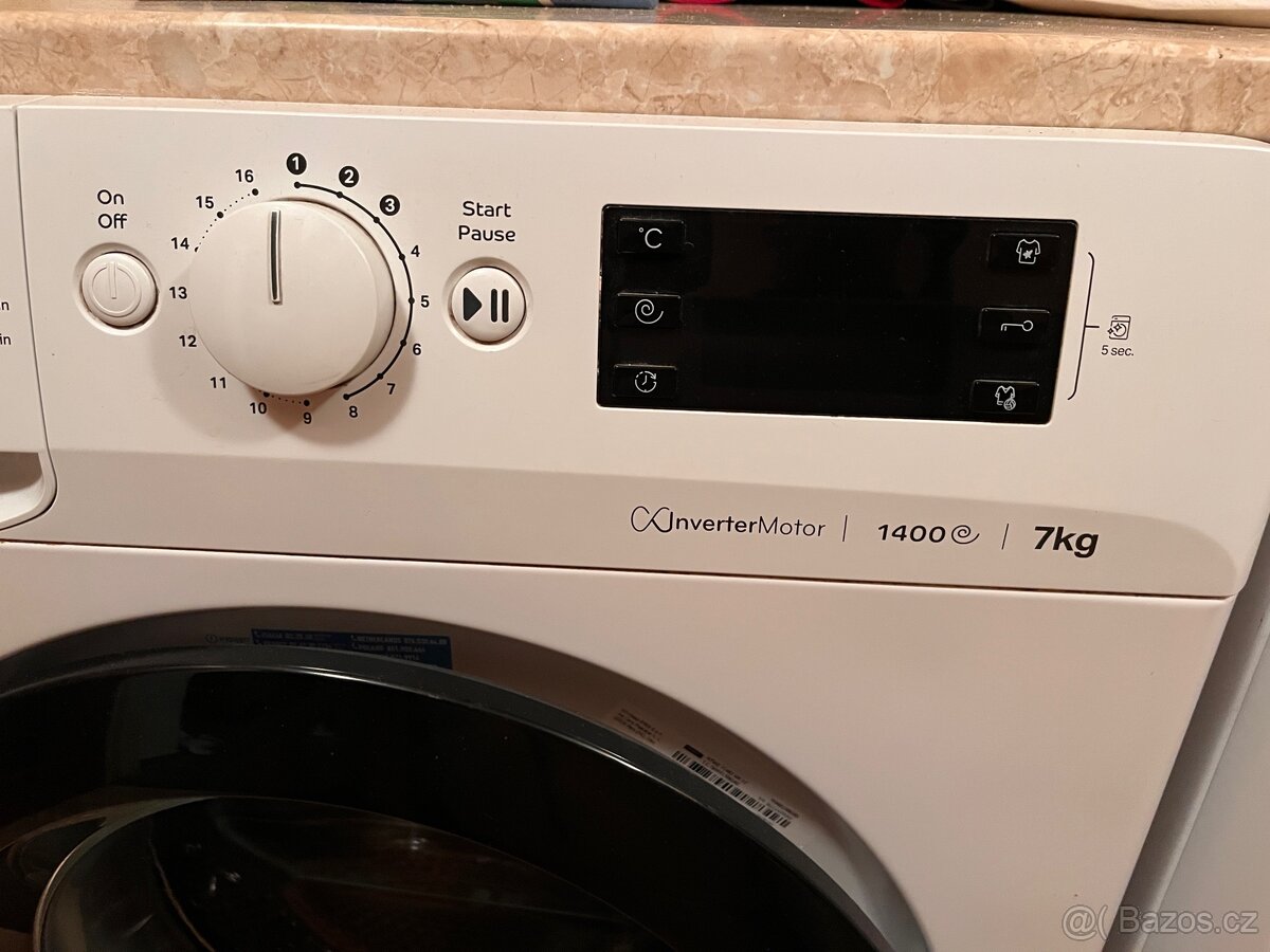 Pračka Indesit 7 kg / 1400 ot - 3