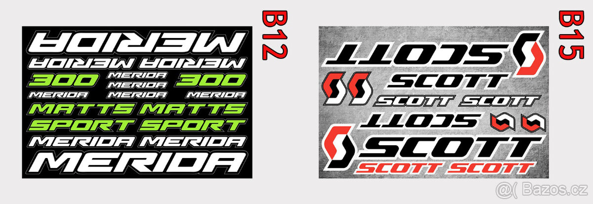 Polepy na kola Cannondale, RockShox, Trek, Merida, GT, Giant - 3