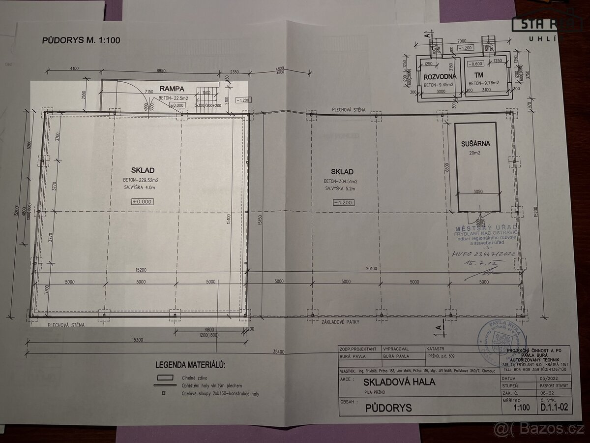 Pronájem skladového prostoru, 230 m2 - 3