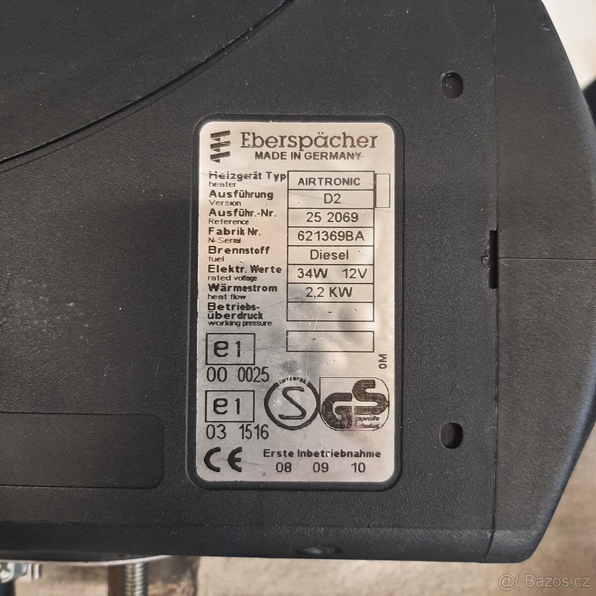 Nezávislé topení Eberspächer 12V 2,2 kW - 3