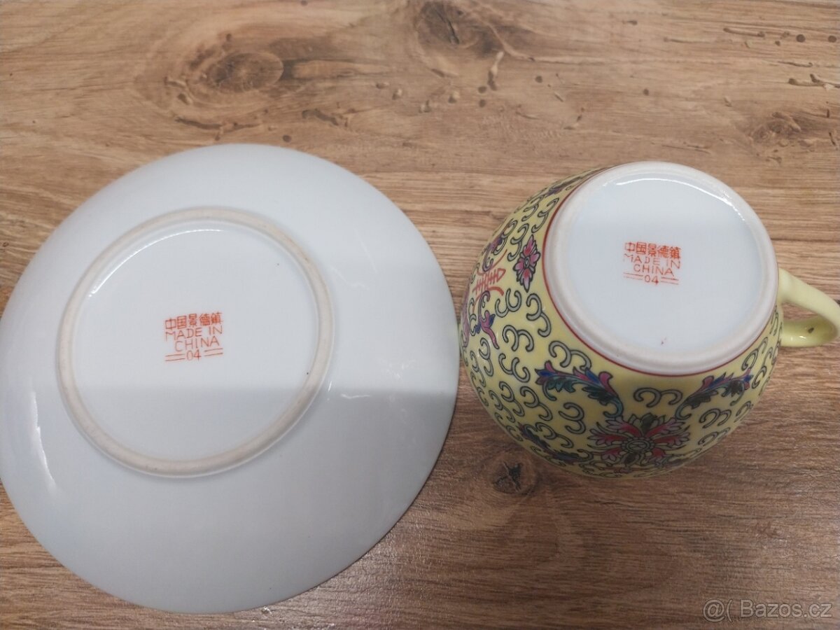 Čínský hrníček žlutý - 3