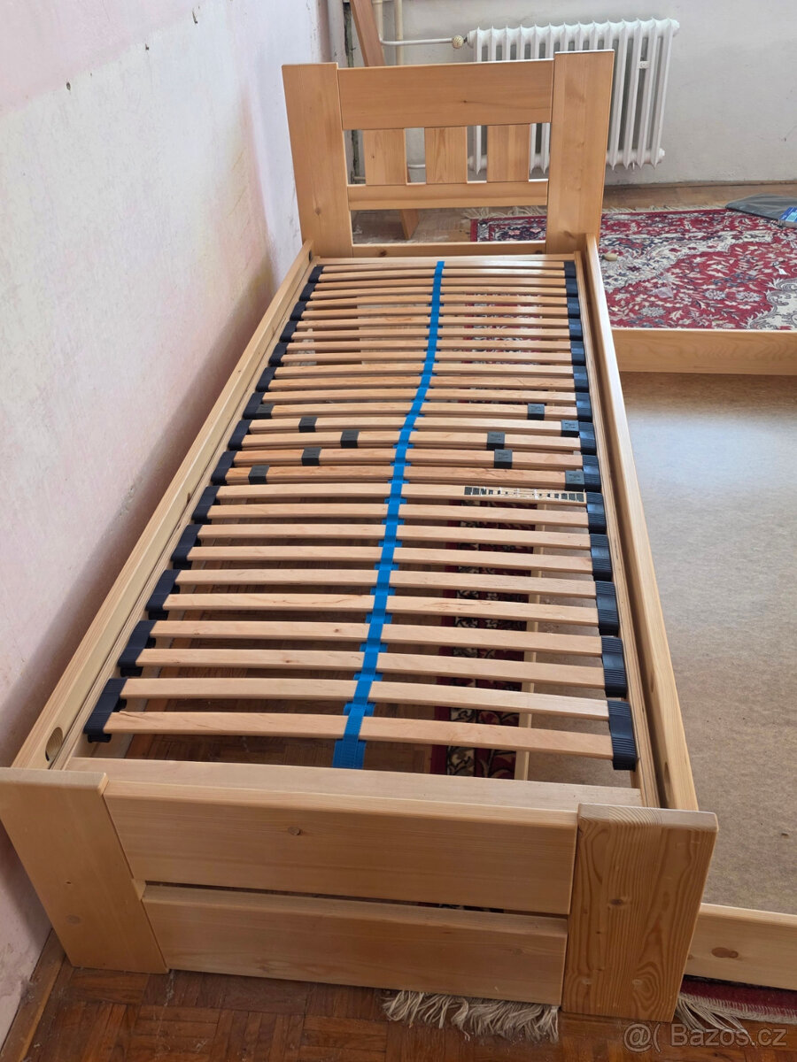 Rám postele s masívu a roštu - 3