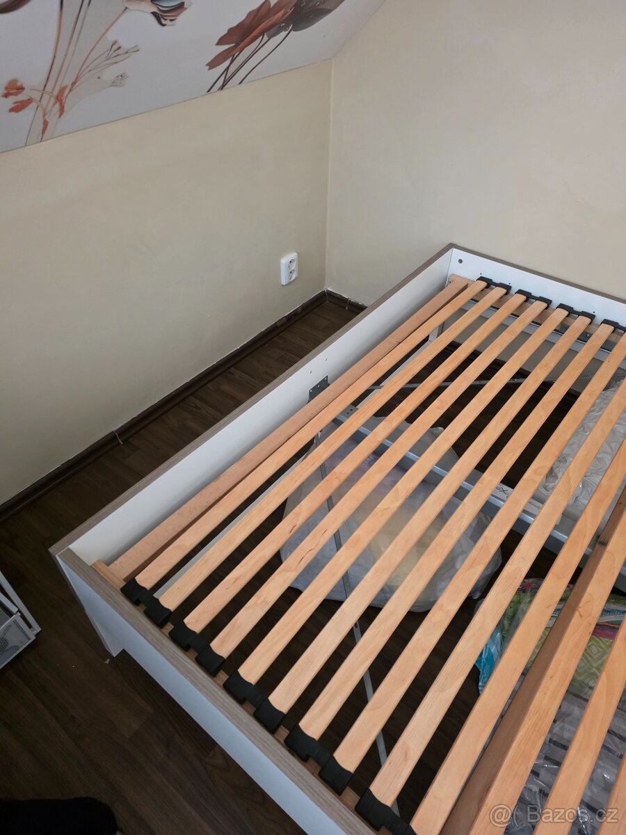 Postel Ikea 140 x 200 + rošt ZA ODVOZ - 3