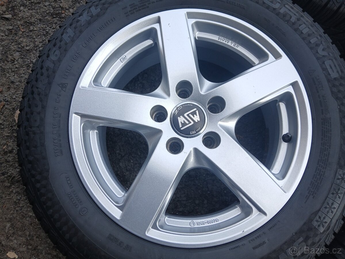 P- Sada ALU kol MSW 215/60R16 zimní - 3