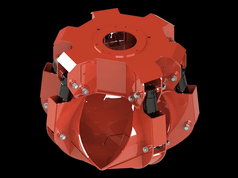 Hydraulická ruka - polypový drapák pro kovošrot - 3