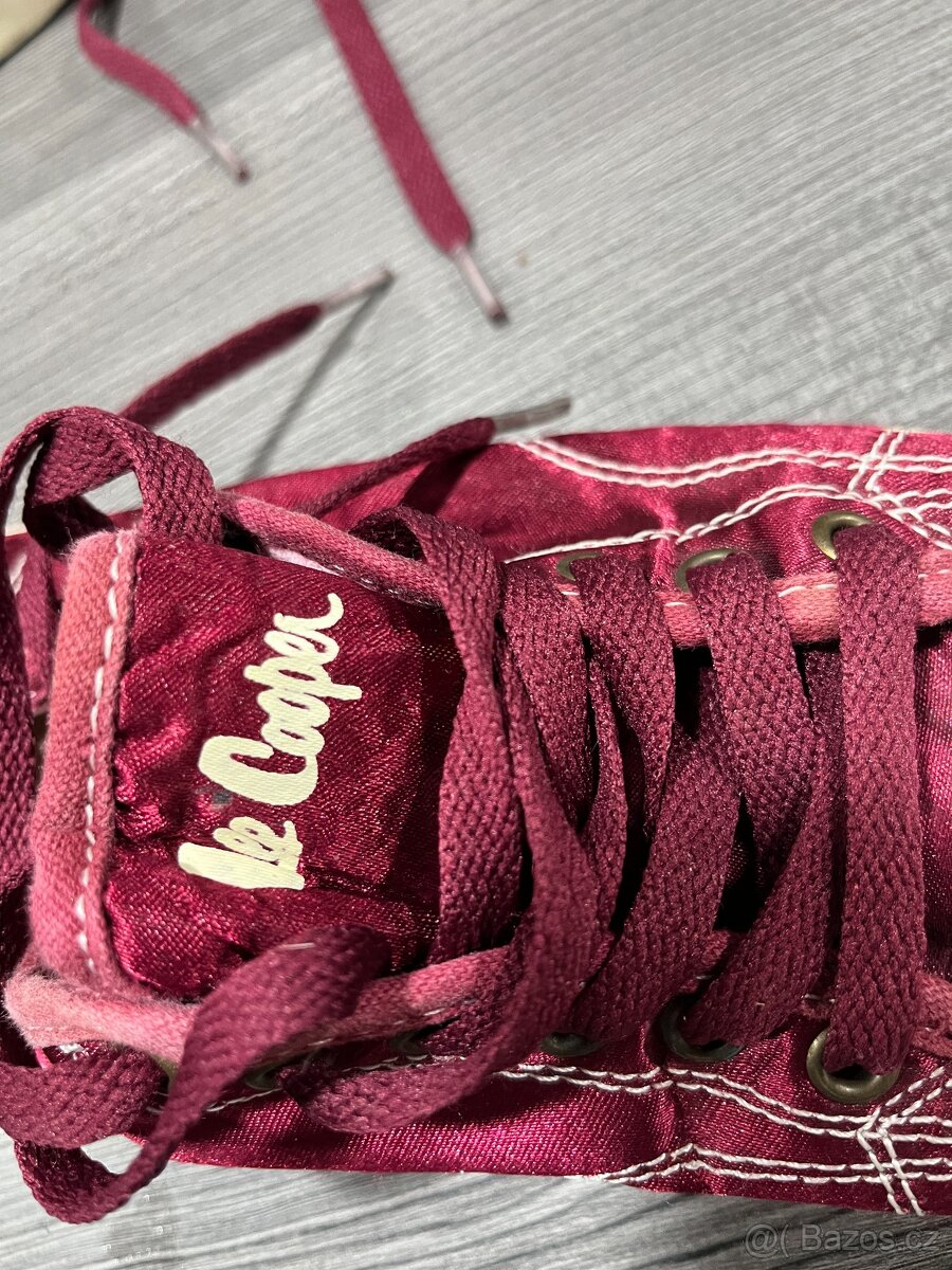 Vínové tenisky vel. 37 - 3