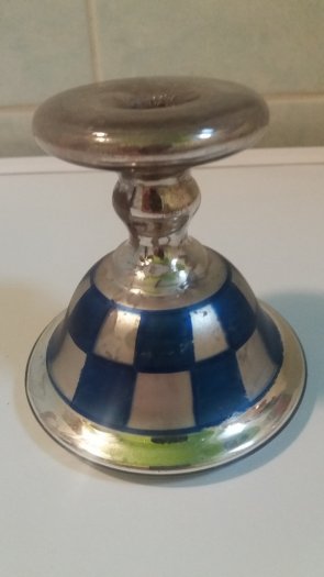 starožitná doza ,pohár-foukané sklo - 3