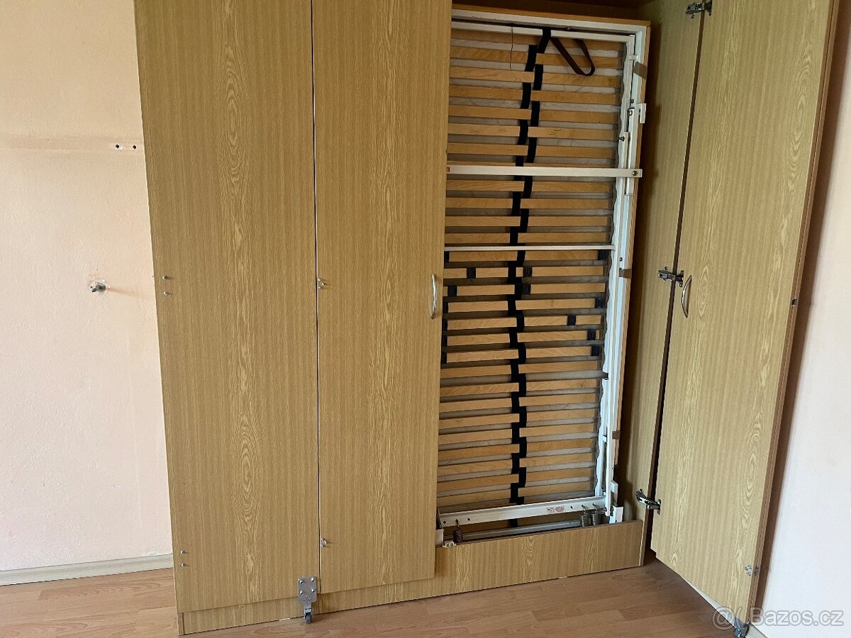 Skříňová sklápěcí postel - 3