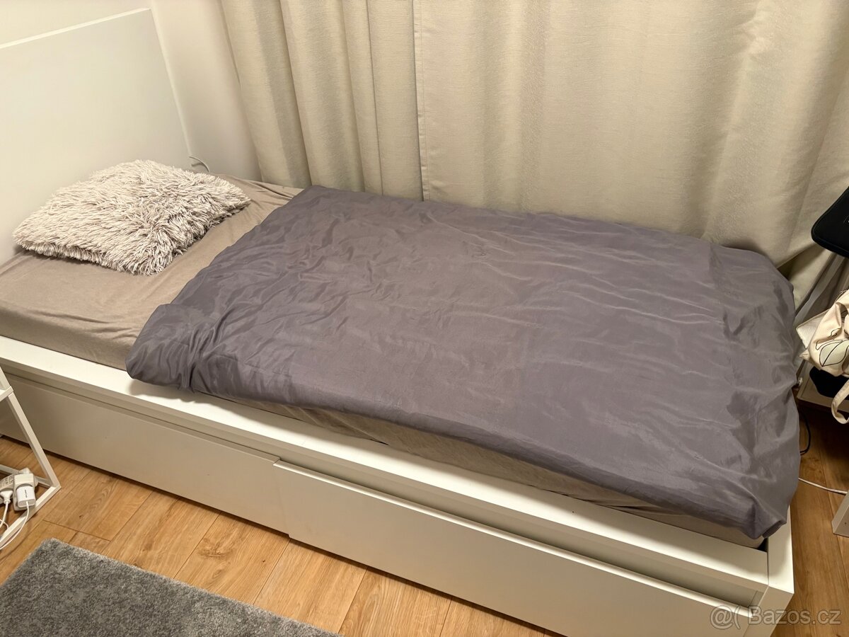 MALM jednolůžková postel 90x200 - 3