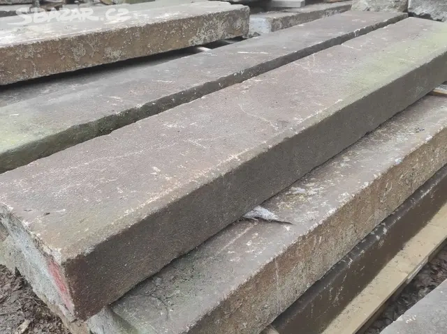 Starý žulový schod, žulové schody, kamenné schody - 3