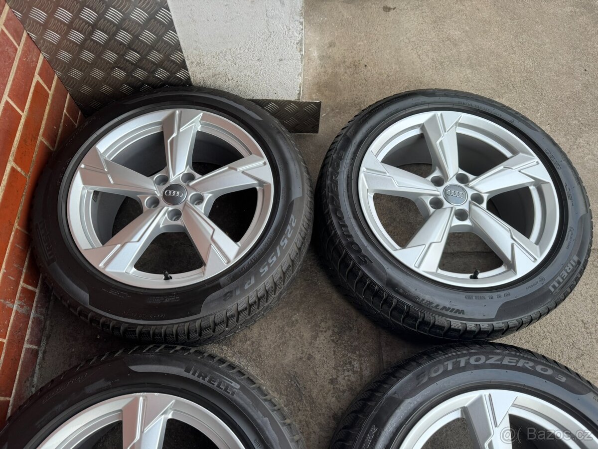 Alu 18" 5X112 Orig Audi S-line , zimní 90% , TOP - 3
