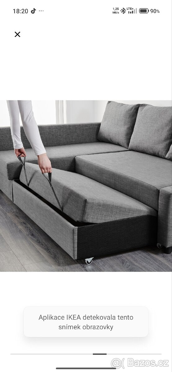 Rohova rozkladaci sedacka Ikea - 3