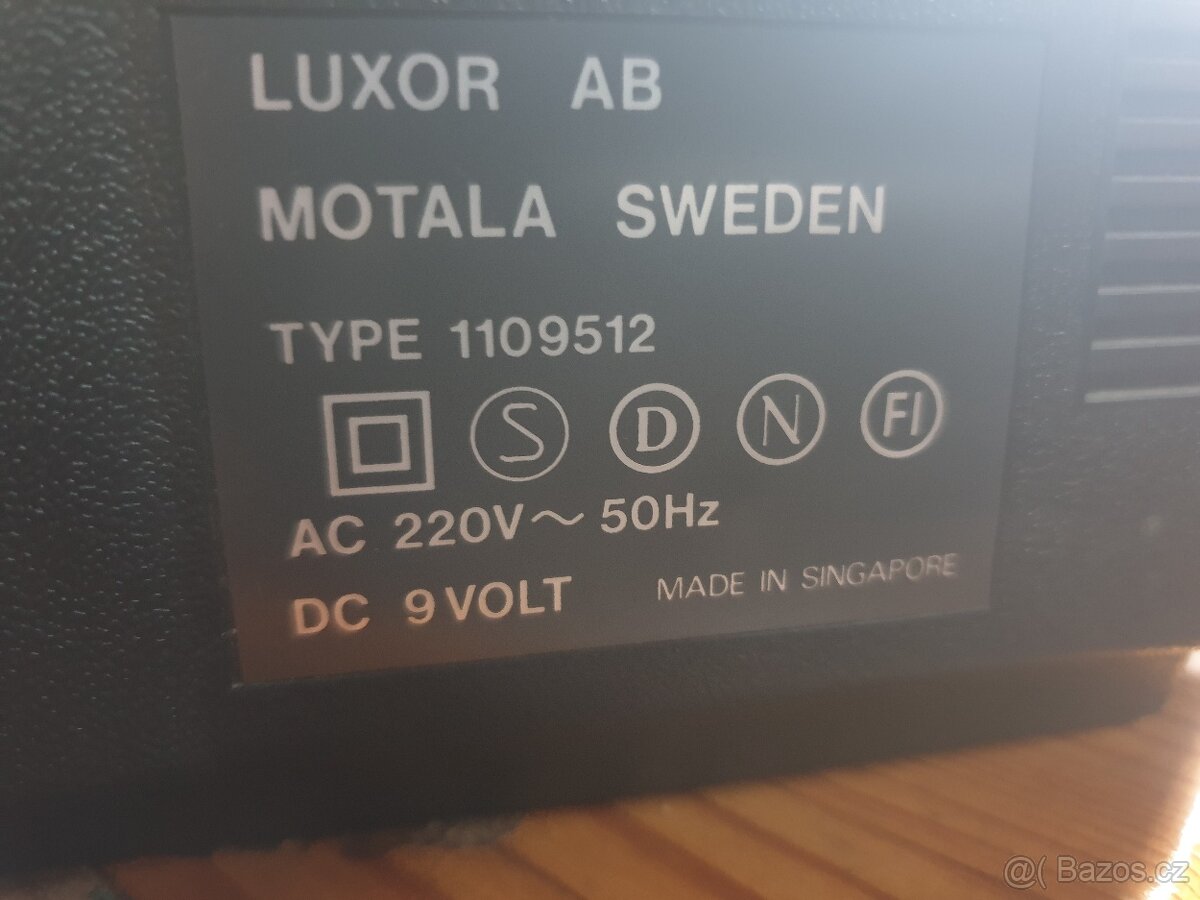 Luxor kazeťák - made in Sweden - 3