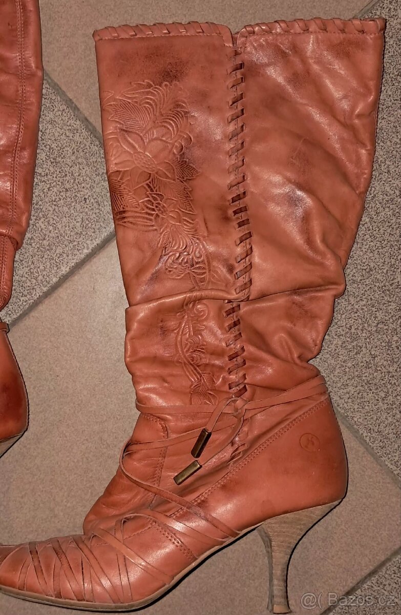 Kožené kozačky - 3