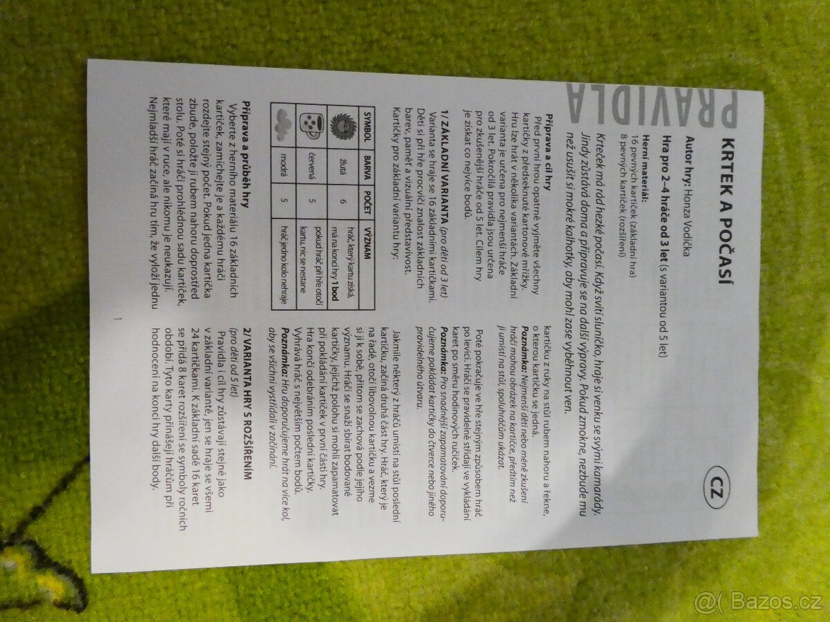 Hra Krtek a počasí - NOVÁ - 3