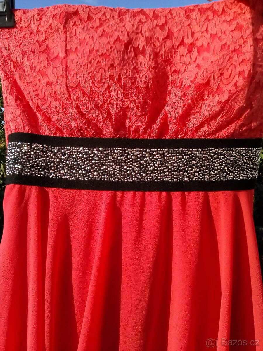 růžové šaty jedna velikost - 3