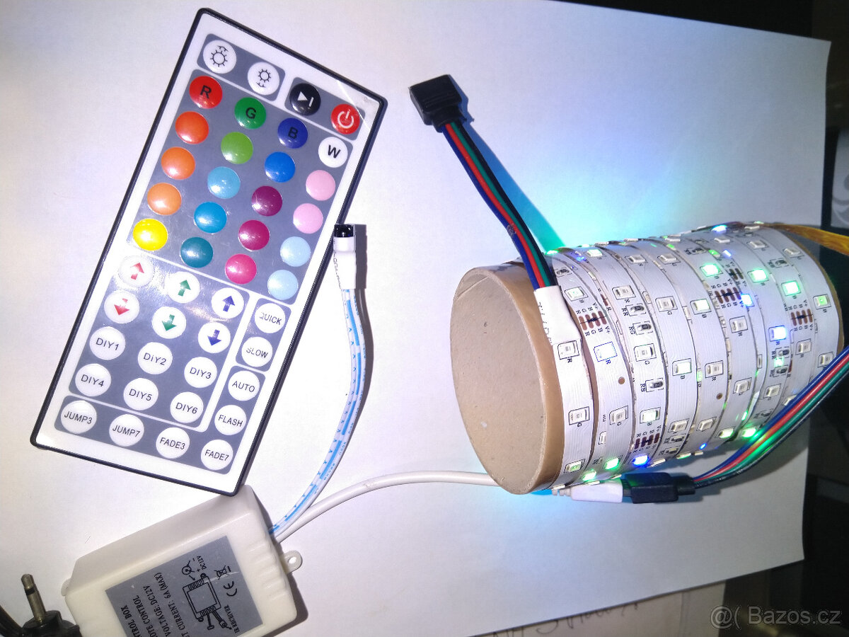 LED pásek RGB cca 3m + dálkový ovladač - 3