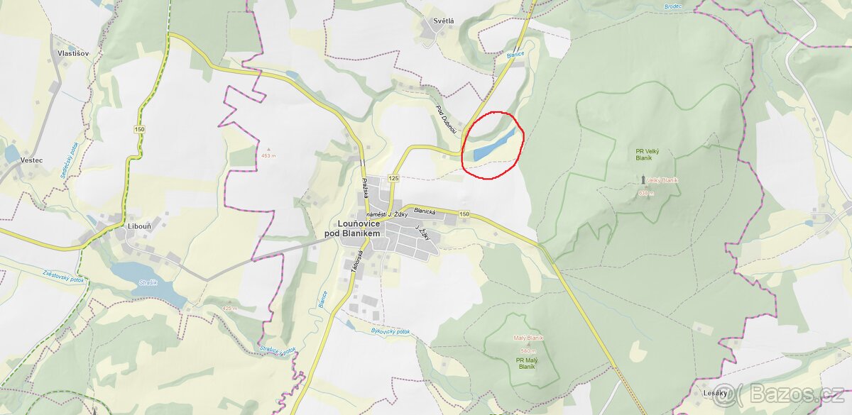 Prodám pozemky v katastrálním území Louňovice pod Blaníkem - 3