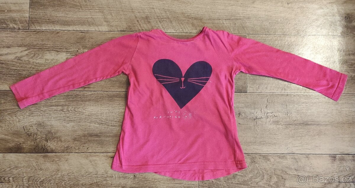 Set dívčí trička s dlouhým rukávem vel.110 - 3