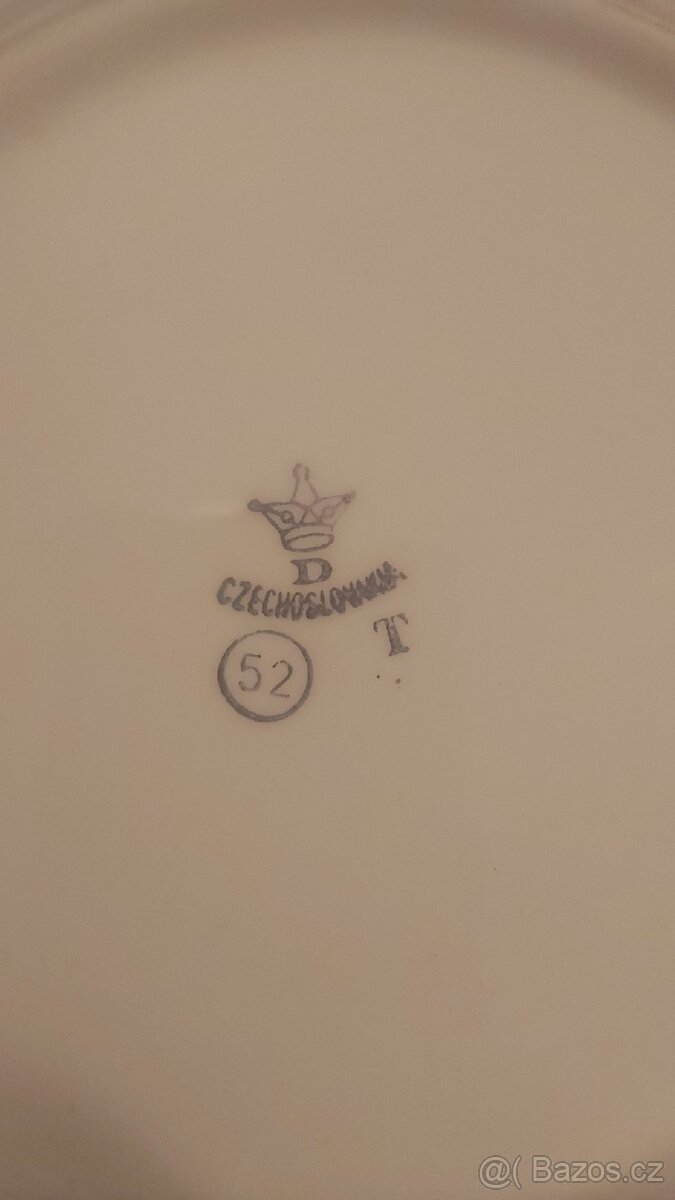 Retro talířky s poměnkami - 3