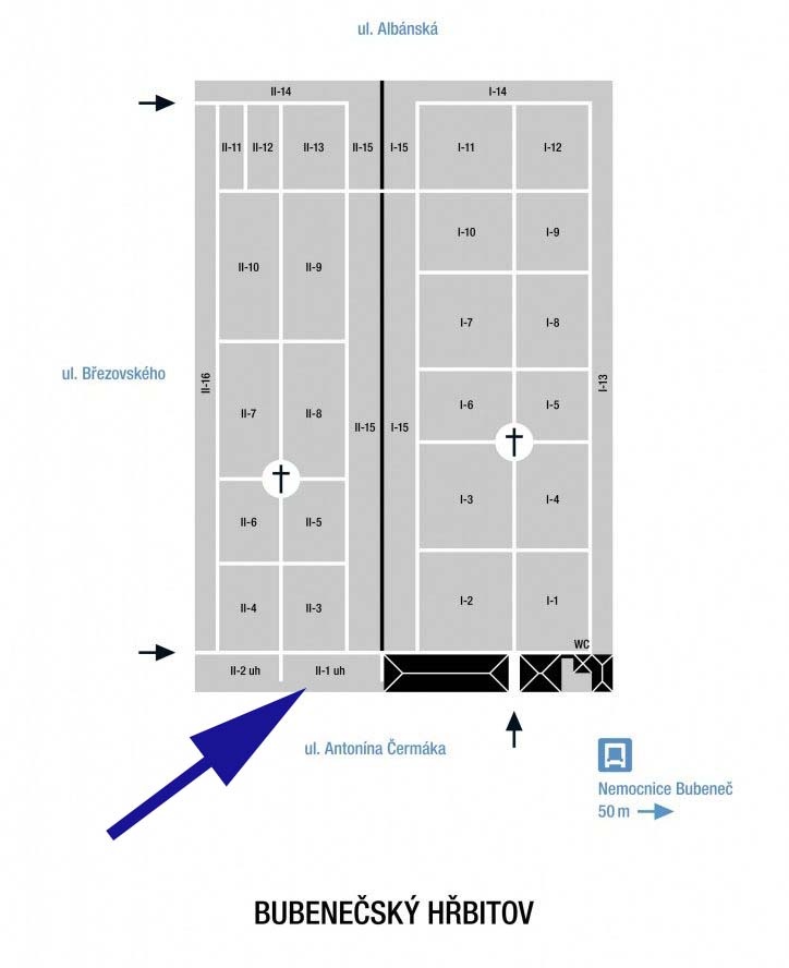 Prodej hrobu na hřbitově v Bubenči - 3