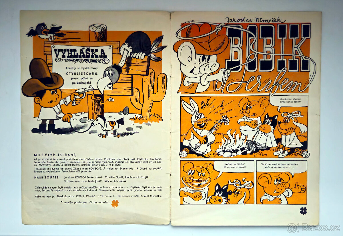 Čtyřlístek č.4 - Na divokém západě - Original 1969 - 3