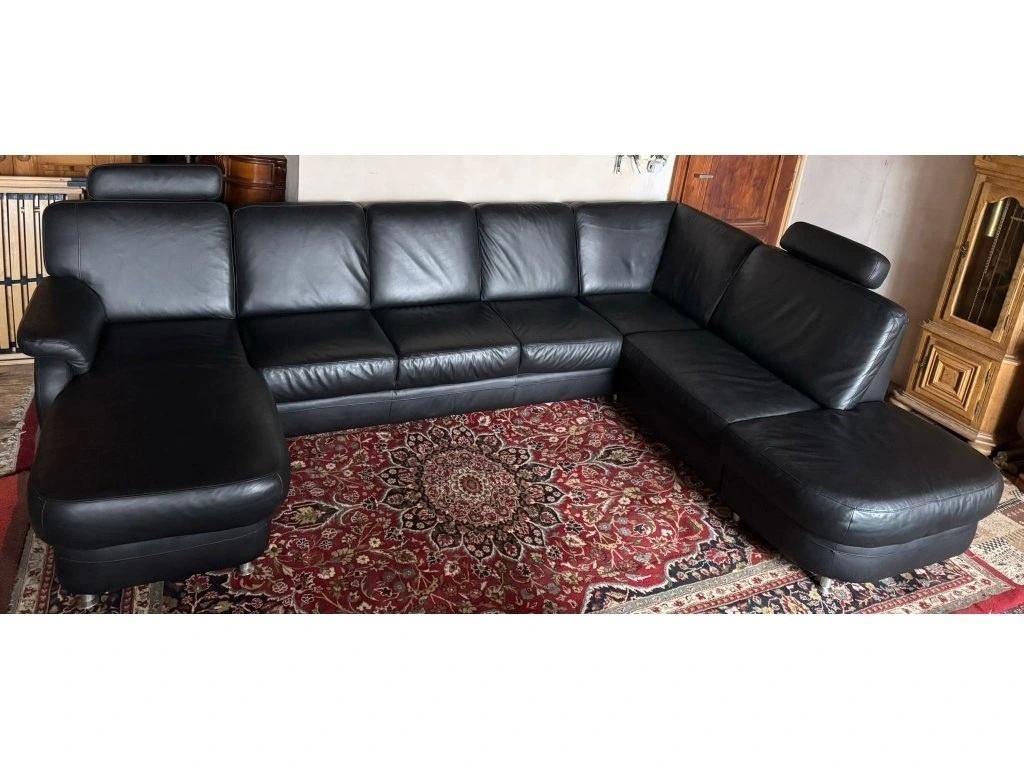 Moderní kožená sedací souprava ve tvaru "U", 3275 - 3