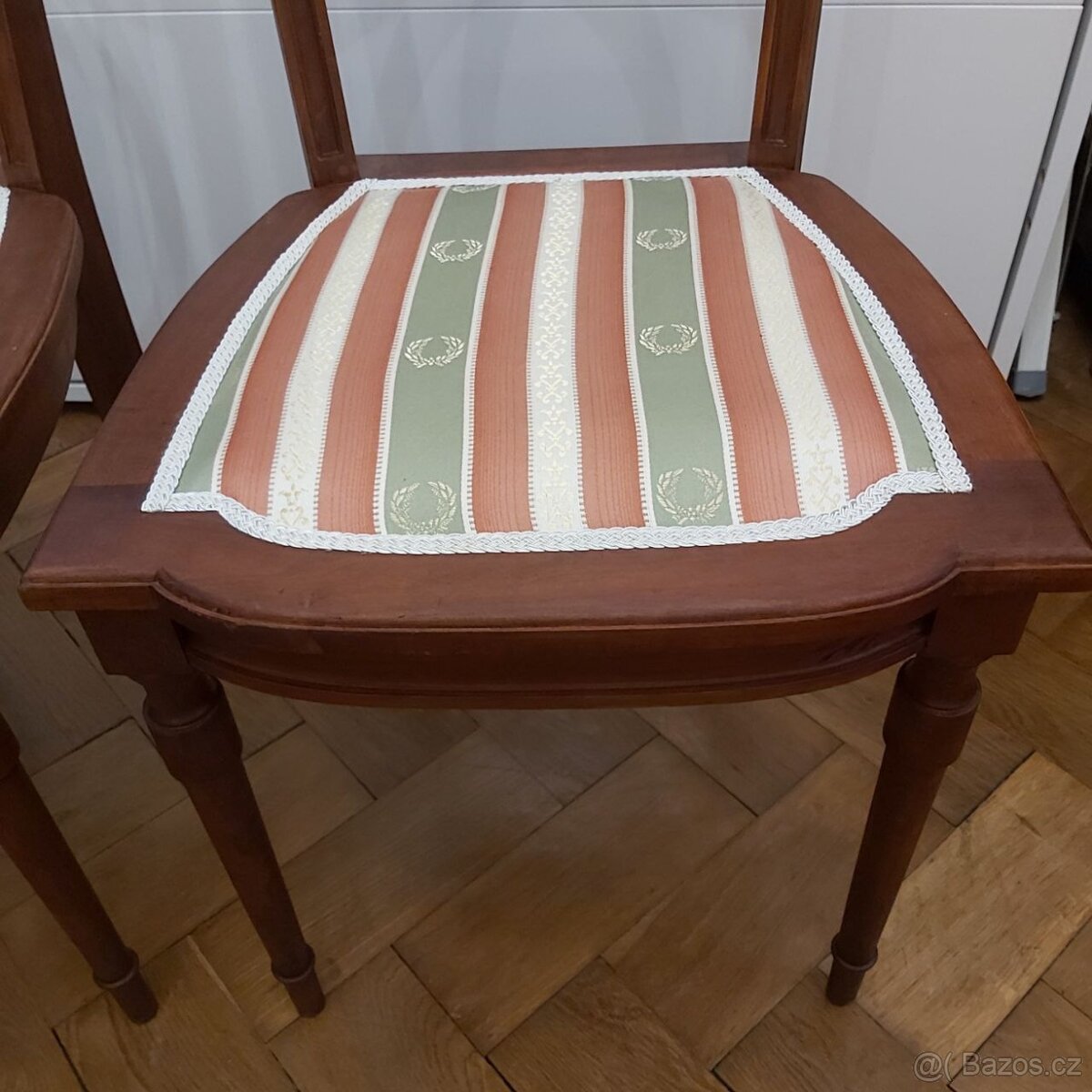 Starožitné dřevěné židle 2 ks - 3