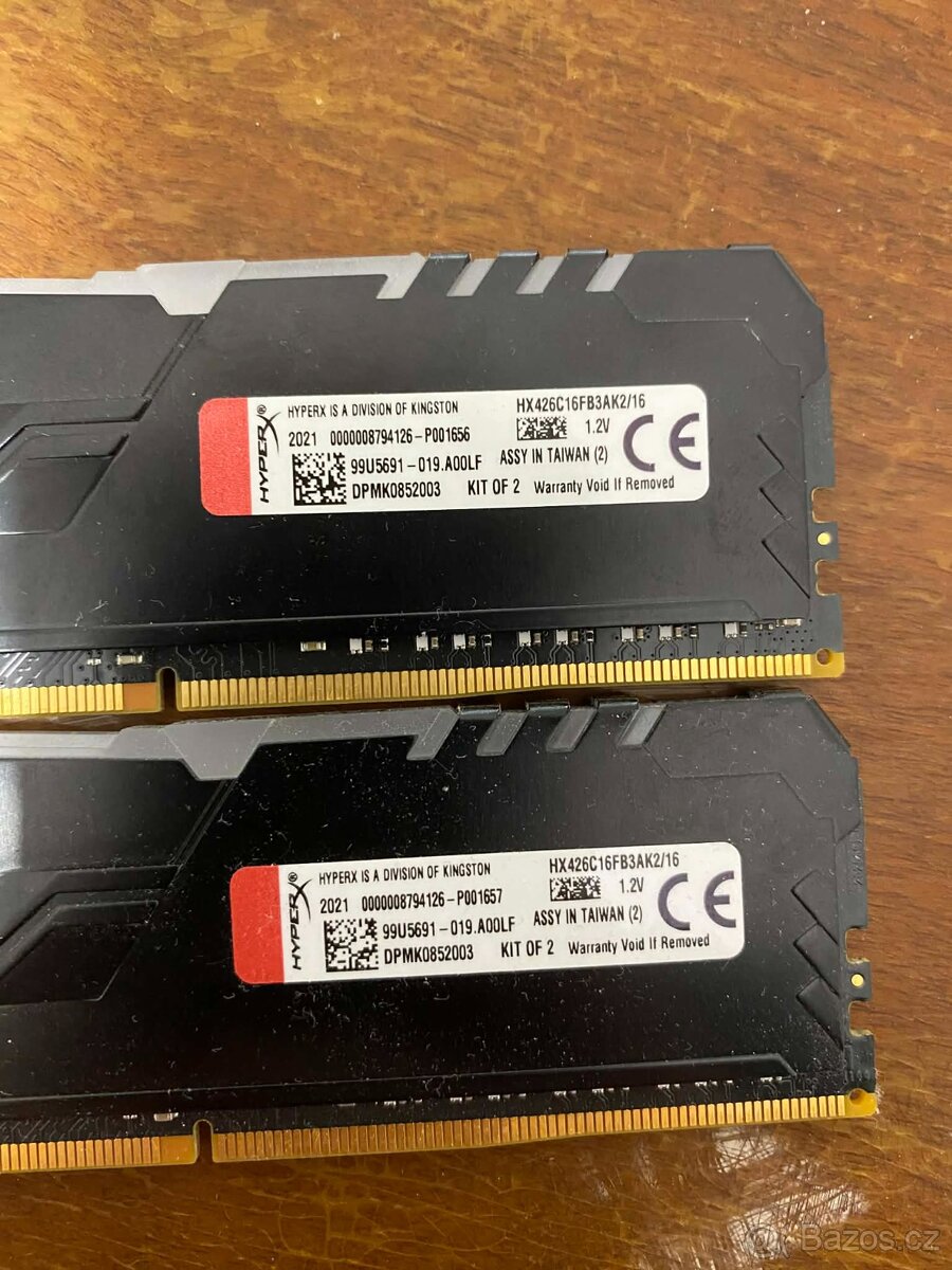 Ram 2x 8Gb HyperX FURY - 3
