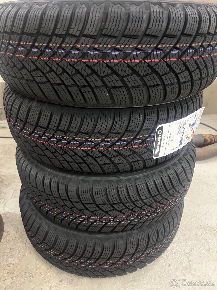 Sada zimních kol 195/65/15 Barum nové - 3