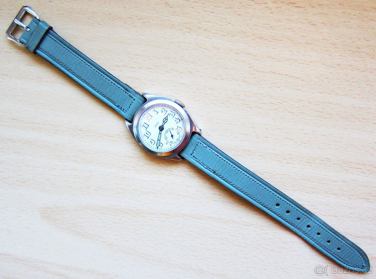 Starožitné švýcarské hodinky DOXA 15 jewels v nerezu funkční - 3