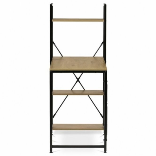 Psací stůl s regálem v designu dubu a starého dřeva - 3