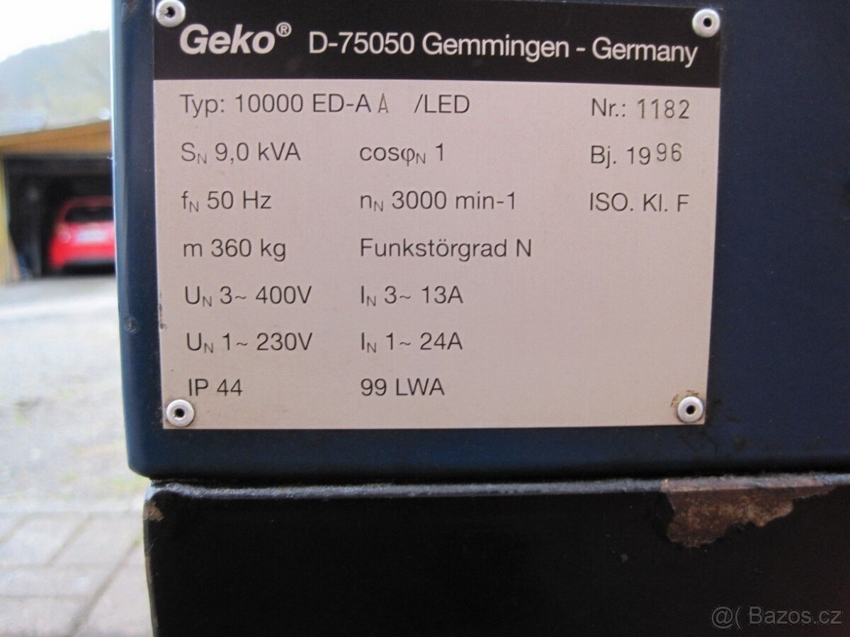Generátor, elektrocentrála, diesel, Geko - 3