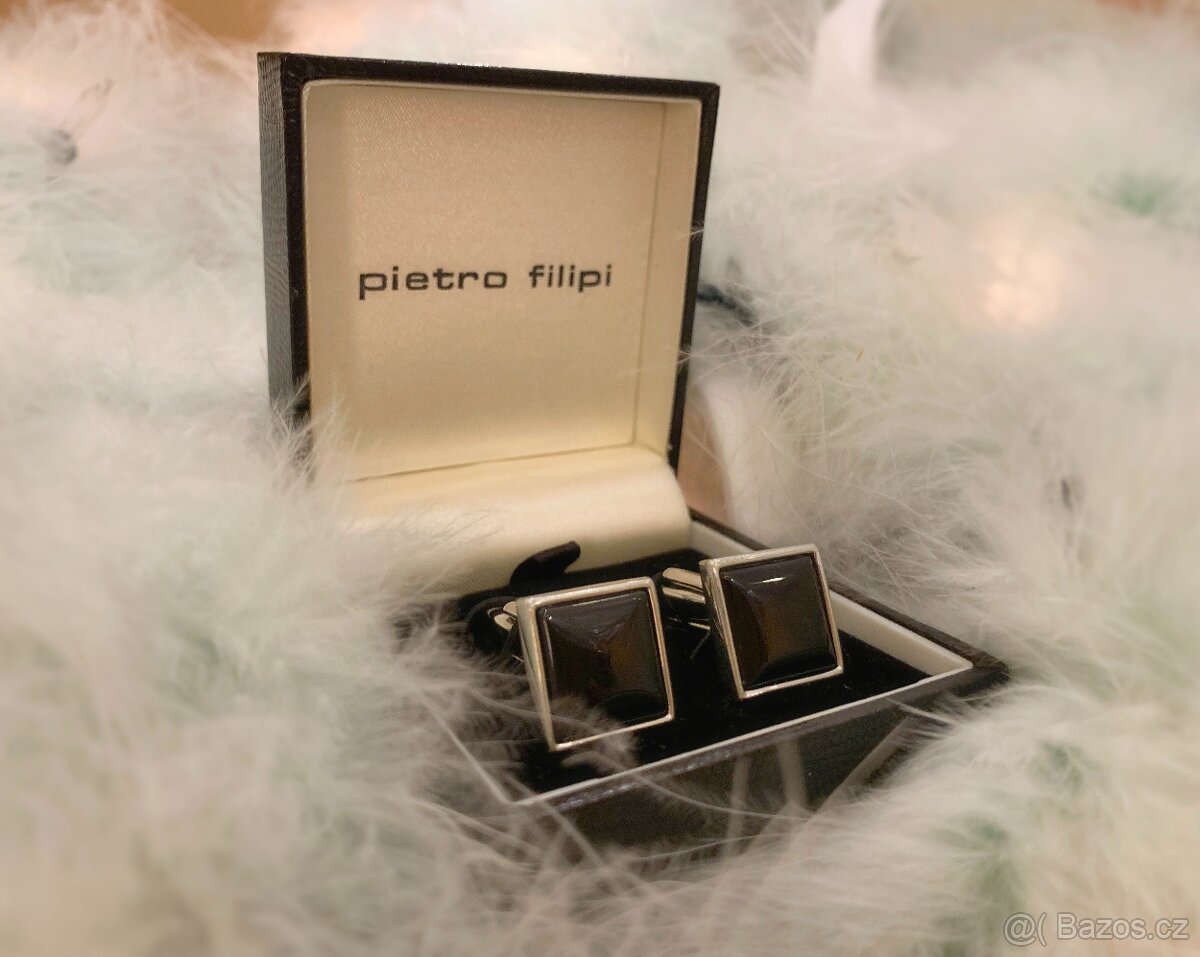 Elegantní pánské manžetové knoflíčky PIETRO FILIPI (nové) - 3