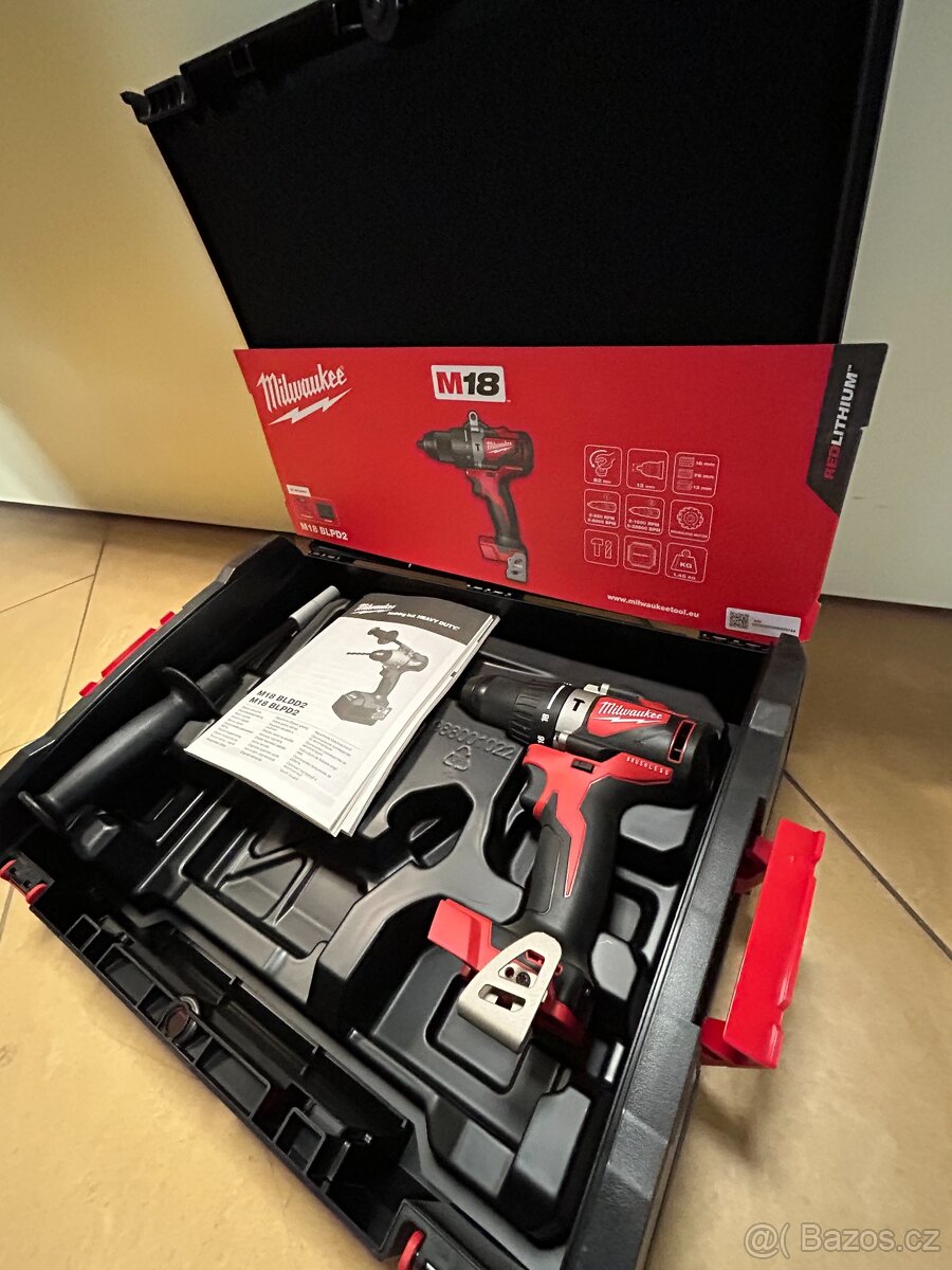 Milwaukee M18 BLPD2 0X aku příklepová vrtačka 2 rychlosti - 3