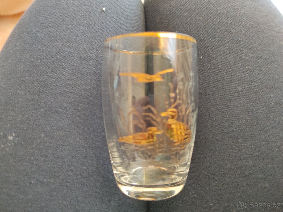 3x retro sklenicka - 3