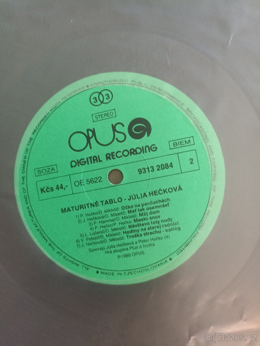 LP Júlia Hečková Maturitné tablo 1989 - 3