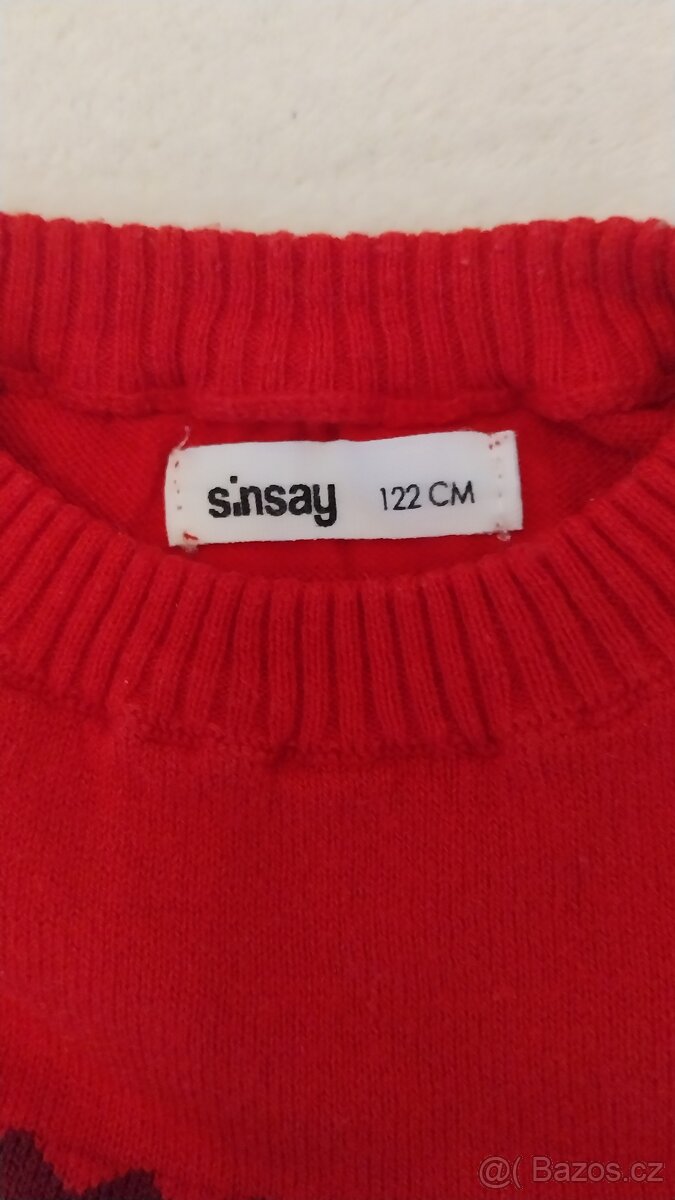 Vánoční svetr, vel. 122 - 3