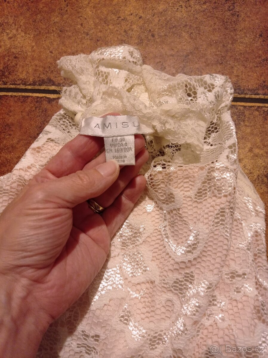 Dámské krajkové šaty Amisu vel. 34 - 3